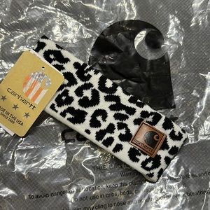 Cheetah leopard print carhartt headband